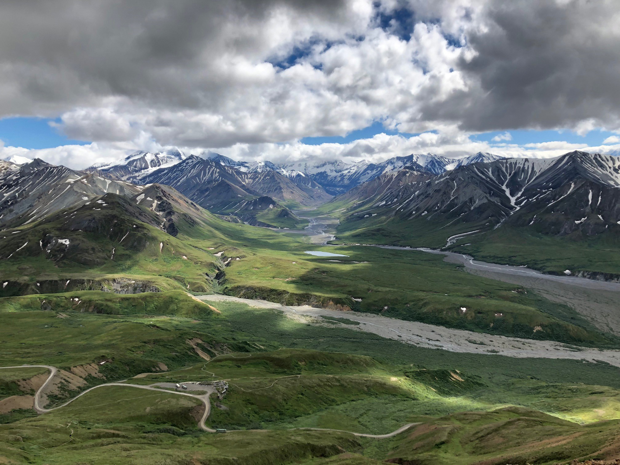 Landscape of Alaska tundra